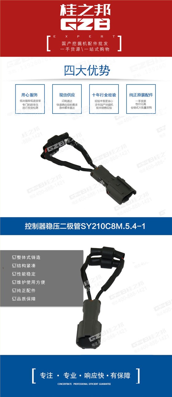 三一挖掘機控制器穩壓二極管