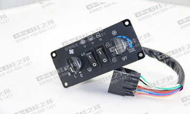 柳工908D、906D挖掘機(jī)空調(diào)控制面板DC12V/KLG03J-017，柳工挖掘機(jī)原廠配件,桂之邦挖機(jī)配件批發(fā)
