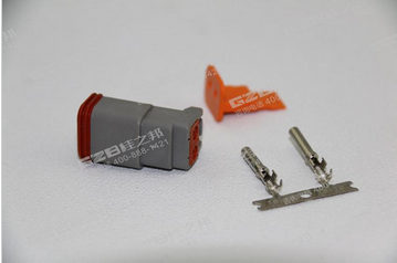 徐工挖掘機配件二芯插頭DT06-2S，徐工挖掘機原廠配件質量保證，現貨供應。挖機配件批發市場