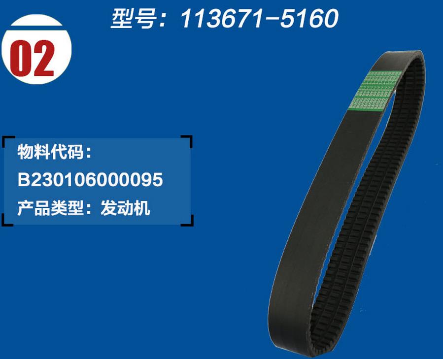 三一挖掘機(jī)冷卻風(fēng)扇皮帶