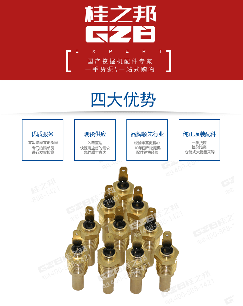 三一挖掘機水溫感應塞
