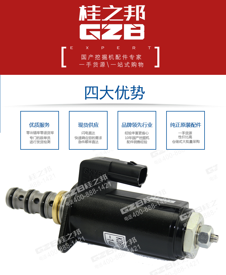 挖掘機比例減壓閥