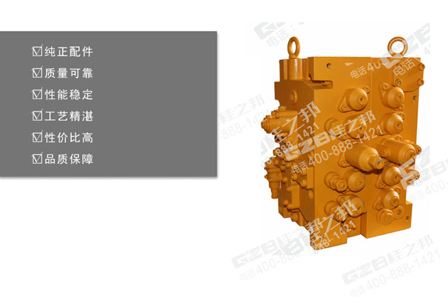 三一335挖掘機分配閥總成KMX32N