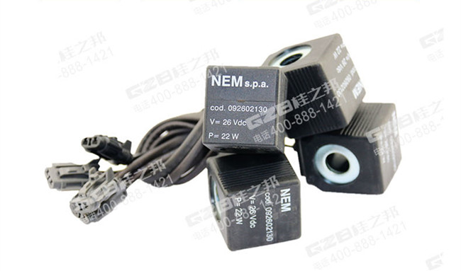 原裝挖機(jī)配件批發(fā):福田雷沃260電磁閥線圈26VDC